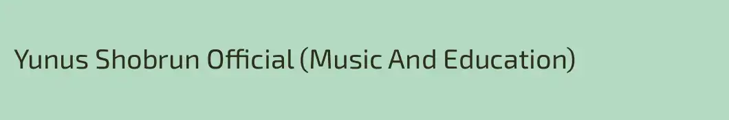 Yunus Shobrun Official (Music And Education)